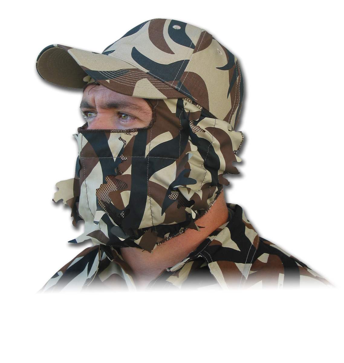 Vanish-Pro™ Leafy 3/4 Face Mask